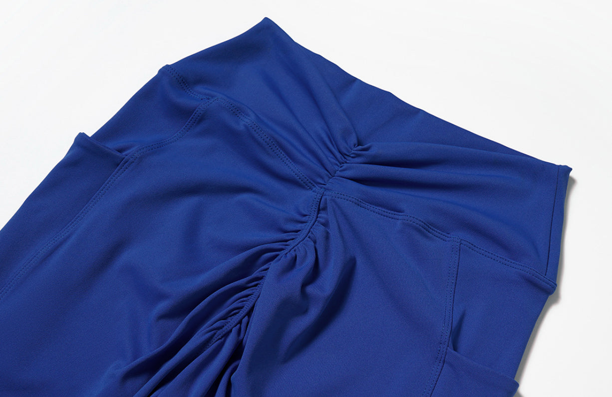 GYMORKA - Navy Blue Curvy Chic Low-Rise Leggings