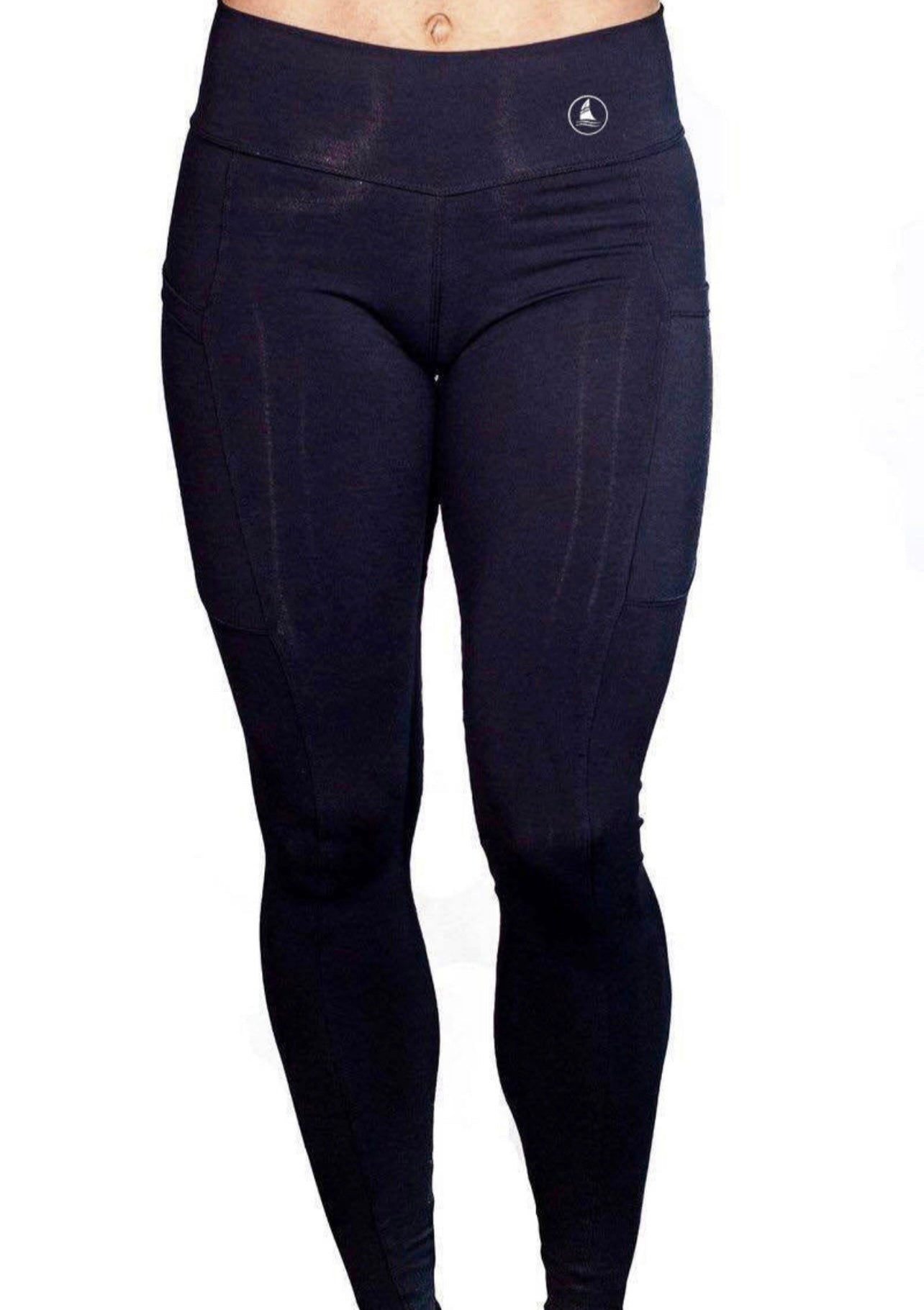 GYMORKA -  Black Curvy Chic Low-Rise Leggings