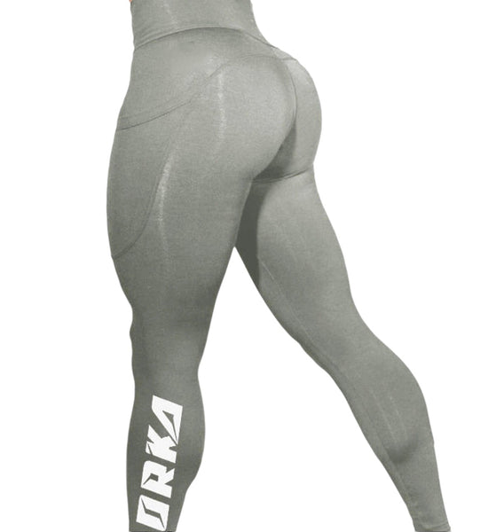 パンツ SLEEPER 'Capri' legging Gray Athletic Works Women's Mid Rise Slim-Leg Capri Leggings